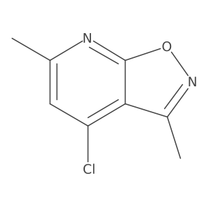 4-Chloro-3,6-dimethyl-[1,2]oxazolo[5,4-b]pyridine结构式