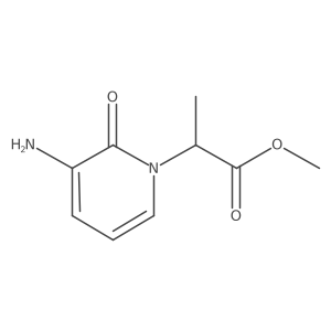 Methyl 2[3-amino-1,2-dihydro-2-oxo-1-pyridyl]propionate结构式