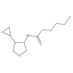 5-chloro-N-(4-cyclopropyloxolan-3-yl)pentanamide结构式