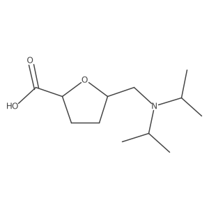 rac-(2R,5S)-5-{[bis(propan-2-yl)amino]methyl}oxolane-2-carboxylic acid Structure