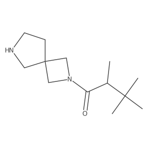 1-{2,6-Diazaspiro[3.4]octan-2-yl}-2,3,3-trimethylbutan-1-one Structure