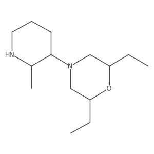 2,6-Diethyl-4-(2-methylpiperidin-3-yl)morpholine结构式