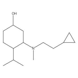 3-[(2-Cyclopropylethyl)(methyl)amino]-4-(propan-2-yl)cyclohexan-1-ol Structure
