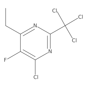 4-Chloro-6-ethyl-5-fluoro-2-(trichloromethyl)pyrimidine Structure