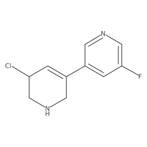 3-(5-Chloro-1,2,5,6-tetrahydropyridin-3-yl)-5-fluoropyridine Structure