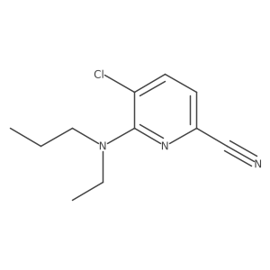 5-Chloro-6-[ethyl(propyl)amino]pyridine-2-carbonitrile Structure