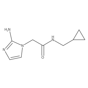 2-(2-amino-1H-imidazol-1-yl)-N-(cyclopropylmethyl)acetamide Structure
