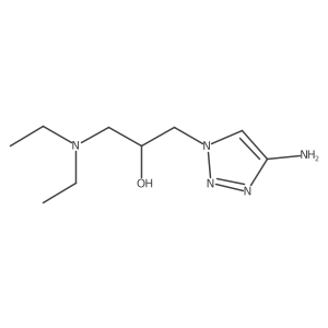 1-(4-amino-1H-1,2,3-triazol-1-yl)-3-(diethylamino)propan-2-ol结构式