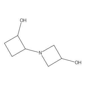 1-[trans-2-Hydroxycyclobutyl]azetidin-3-ol结构式