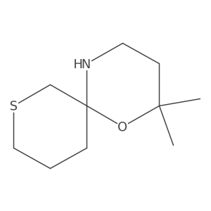 2,2-Dimethyl-1-oxa-8-thia-5-azaspiro[5.5]undecane结构式