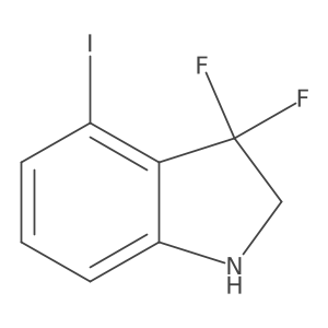 3,3-Difluoro-4-iodoindoline Structure