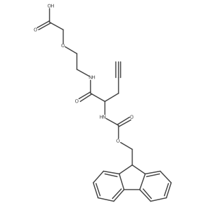 2-{2-[2-({[(9H-fluoren-9-yl)methoxy]carbonyl}amino)pent-4-ynamido]ethoxy}acetic acid结构式