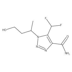 5-(difluoromethyl)-1-(4-hydroxybutan-2-yl)-1H-1,2,3-triazole-4-carboxamide Structure