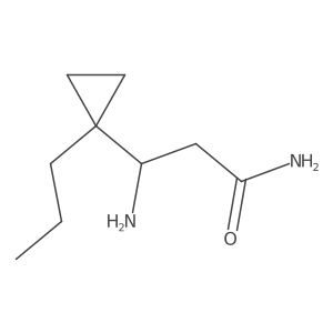 3-Amino-3-(1-propylcyclopropyl)propanamide Structure