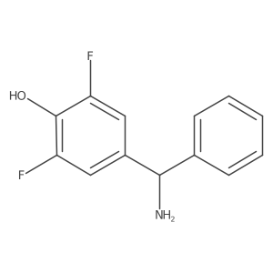 4-[Amino(phenyl)methyl]-2,6-difluorophenol结构式