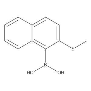 (2-(Methylthio)naphthalen-1-yl)boronic acid Structure
