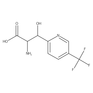 2-Amino-3-hydroxy-3-[5-(trifluoromethyl)pyridin-2-yl]propanoic acid Structure