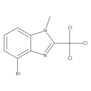 4-bromo-1-methyl-2-(trichloromethyl)-1H-1,3-benzodiazole结构式