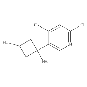 3-Amino-3-(4,6-dichloropyridin-3-yl)cyclobutan-1-ol Structure