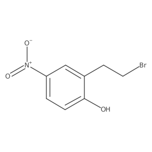 2-(2-Bromoethyl)-4-nitrophenol结构式