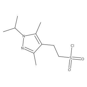 2-[3,5-dimethyl-1-(propan-2-yl)-1H-pyrazol-4-yl]ethane-1-sulfonyl chloride结构式