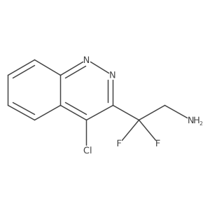 2-(4-Chlorocinnolin-3-yl)-2,2-difluoroethan-1-amine结构式