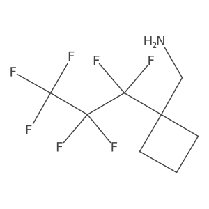[1-(Heptafluoropropyl)cyclobutyl]methanamine Structure