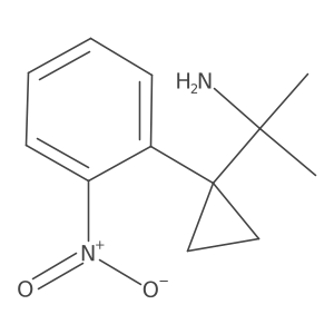 2-[1-(2-Nitrophenyl)cyclopropyl]propan-2-amine Structure
