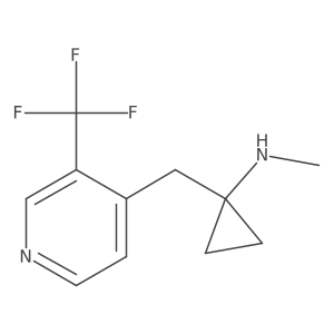 N-methyl-1-{[3-(trifluoromethyl)pyridin-4-yl]methyl}cyclopropan-1-amine结构式