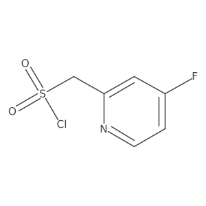 (4-Fluoropyridin-2-yl)methanesulfonyl chloride结构式