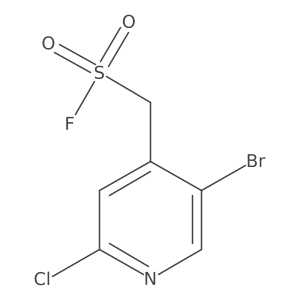 (5-Bromo-2-chloropyridin-4-yl)methanesulfonyl fluoride结构式