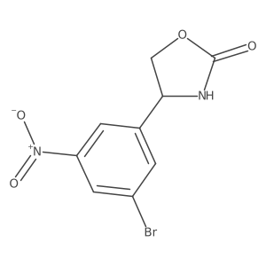 4-(3-Bromo-5-nitrophenyl)-1,3-oxazolidin-2-one Structure