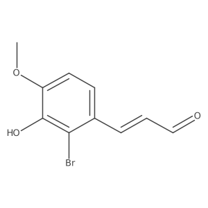 3-(2-Bromo-3-hydroxy-4-methoxyphenyl)prop-2-enal结构式