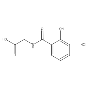 2-{[Hydroxy(6-oxocyclohexa-2,4-dien-1-ylidene)methyl]amino}acetic acid hydrochloride Structure