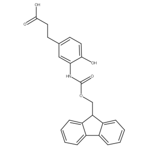 3-[3-({[(9H-fluoren-9-yl)methoxy]carbonyl}amino)-4-hydroxyphenyl]propanoic acid Structure