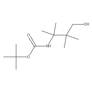 tert-butyl N-(4-hydroxy-2,3,3-trimethylbutan-2-yl)carbamate Structure