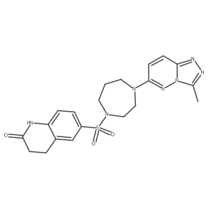 6-[(4-{3-Methyl-[1,2,4]triazolo[4,3-b]pyridazin-6-yl}-1,4-diazepan-1-yl)sulfonyl]-1,2,3,4-tetrahydroquinolin-2-one Structure