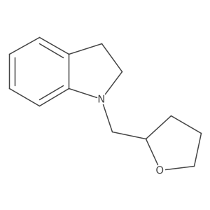 1-(Oxolan-2-ylmethyl)-2,3-dihydroindole结构式