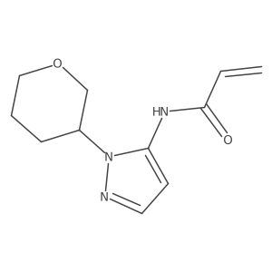 N-[1-(oxan-3-yl)-1H-pyrazol-5-yl]prop-2-enamide Structure
