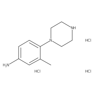 3-Methyl-4-piperazin-1-ylaniline;trihydrochloride Structure