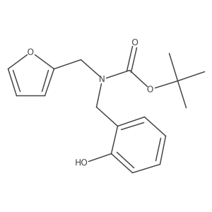 tert-butyl N-[(furan-2-yl)methyl]-N-[(2-hydroxyphenyl)methyl]carbamate Structure