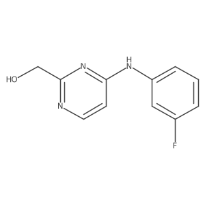 {4-[(3-Fluorophenyl)amino]pyrimidin-2-yl}methanol结构式