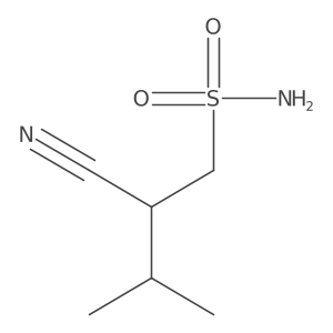 2-Cyano-3-methylbutane-1-sulfonamide结构式