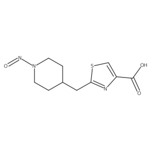 2-[(1-Nitrosopiperidin-4-yl)methyl]-1,3-thiazole-4-carboxylic acid结构式