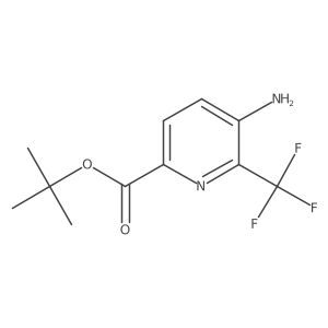 Tert-butyl 5-amino-6-(trifluoromethyl)pyridine-2-carboxylate结构式