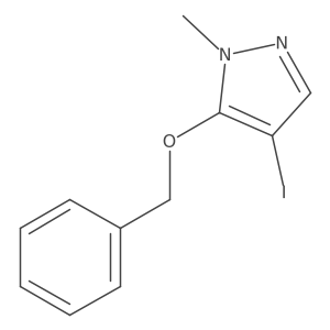 5-(Benzyloxy)-4-iodo-1-methyl-1H-pyrazole Structure