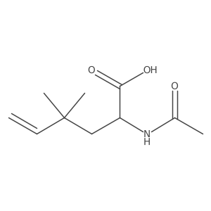 (2S)-2-acetamido-4,4-dimethylhex-5-enoic acid Structure