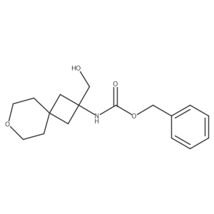 benzyl N-[2-(hydroxymethyl)-7-oxaspiro[3.5]nonan-2-yl]carbamate结构式