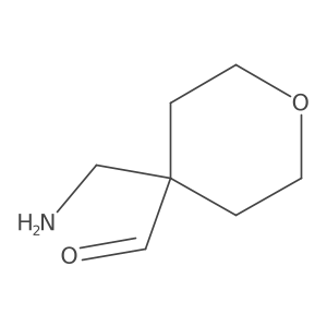 4-(Aminomethyl)oxane-4-carbaldehyde结构式