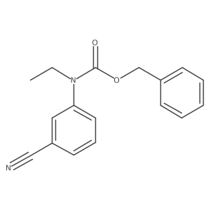 benzyl N-(3-cyanophenyl)-N-ethylcarbamate结构式